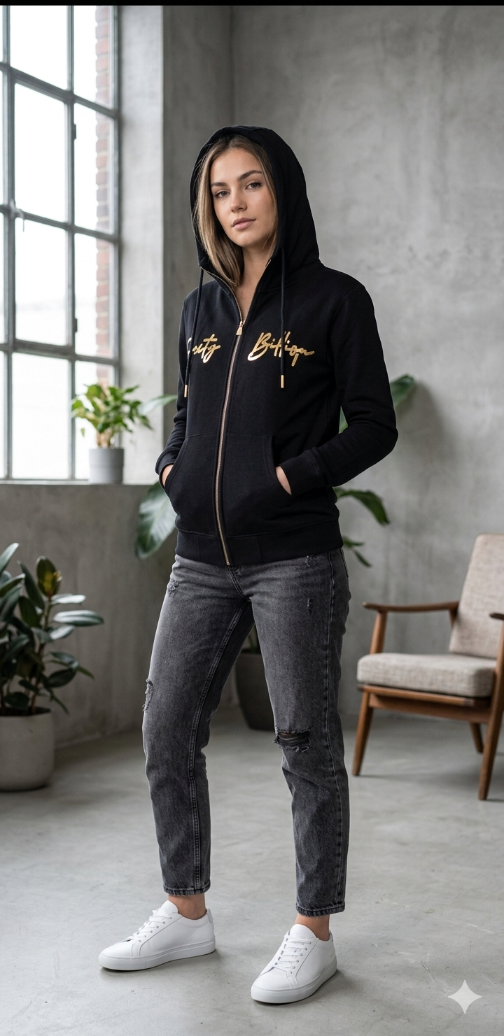 Ladies French Terry Cotton Jacket